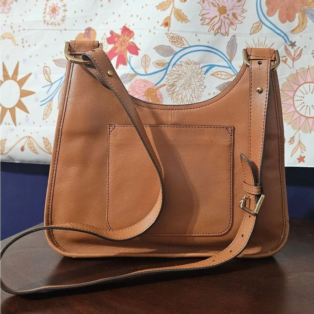 Tory Burch Leather Saddle Bag